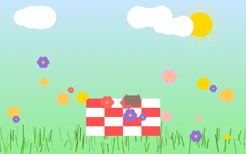 草地上的朋友聚会派对 - 17c入口